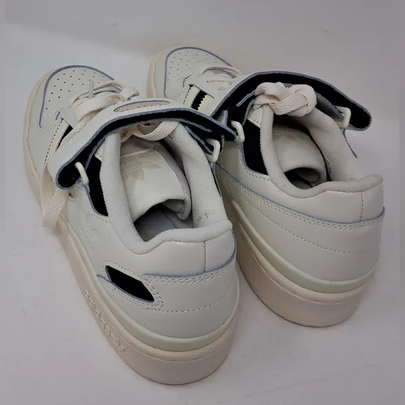 New adidas Women's Forum Low Shoes Sneakers Shoes Casual Off White Black 8.5 US - Picture 8 of 14